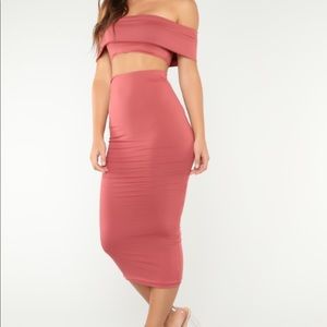 Fashion Nova Not Welcome Off Shoulder Set